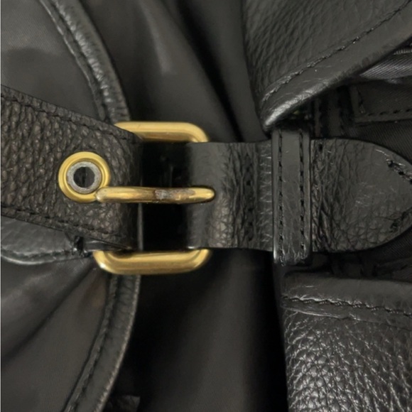 COACH Cargo Backpack Vintage Rose Print Interior Nylon & Leather Black AUTHENTIC - Picture 13 of 16